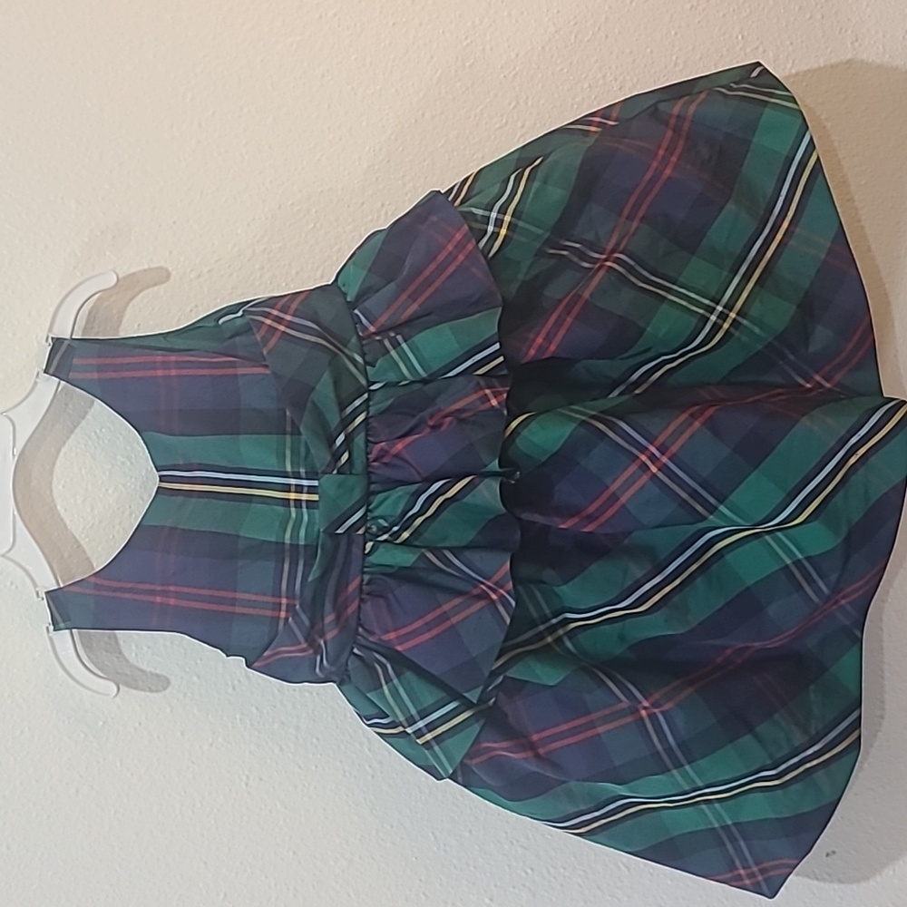 JANIE AND JACK Holiday plaid dress NWOT.